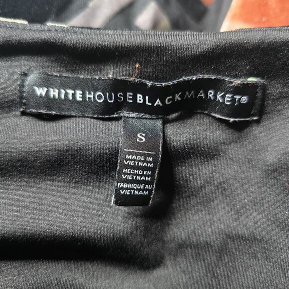 White House Black Market Velvetly Button Accent V-Neck Blouse Size Small - Picture 6 of 11